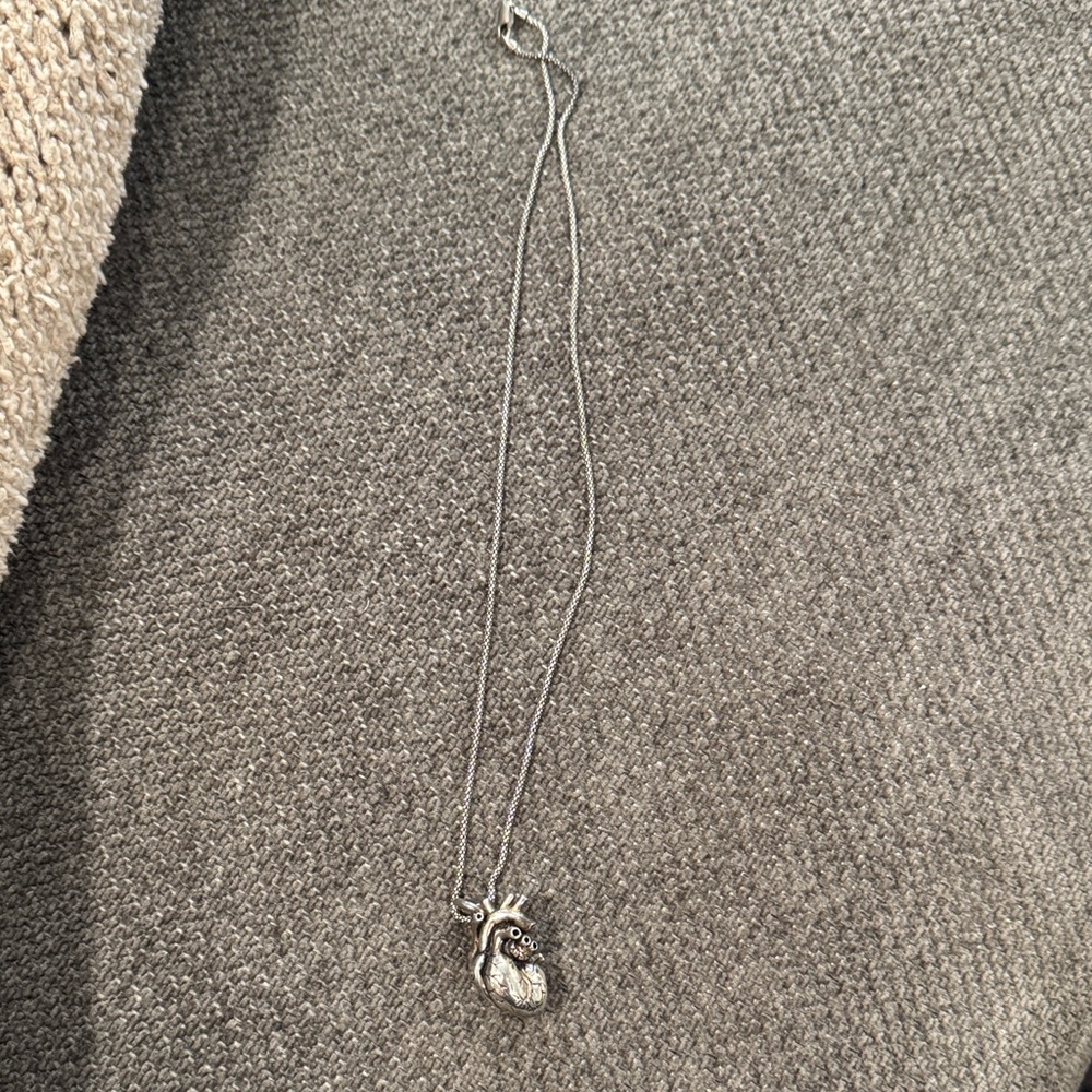 Silver Heart Pendant Necklace